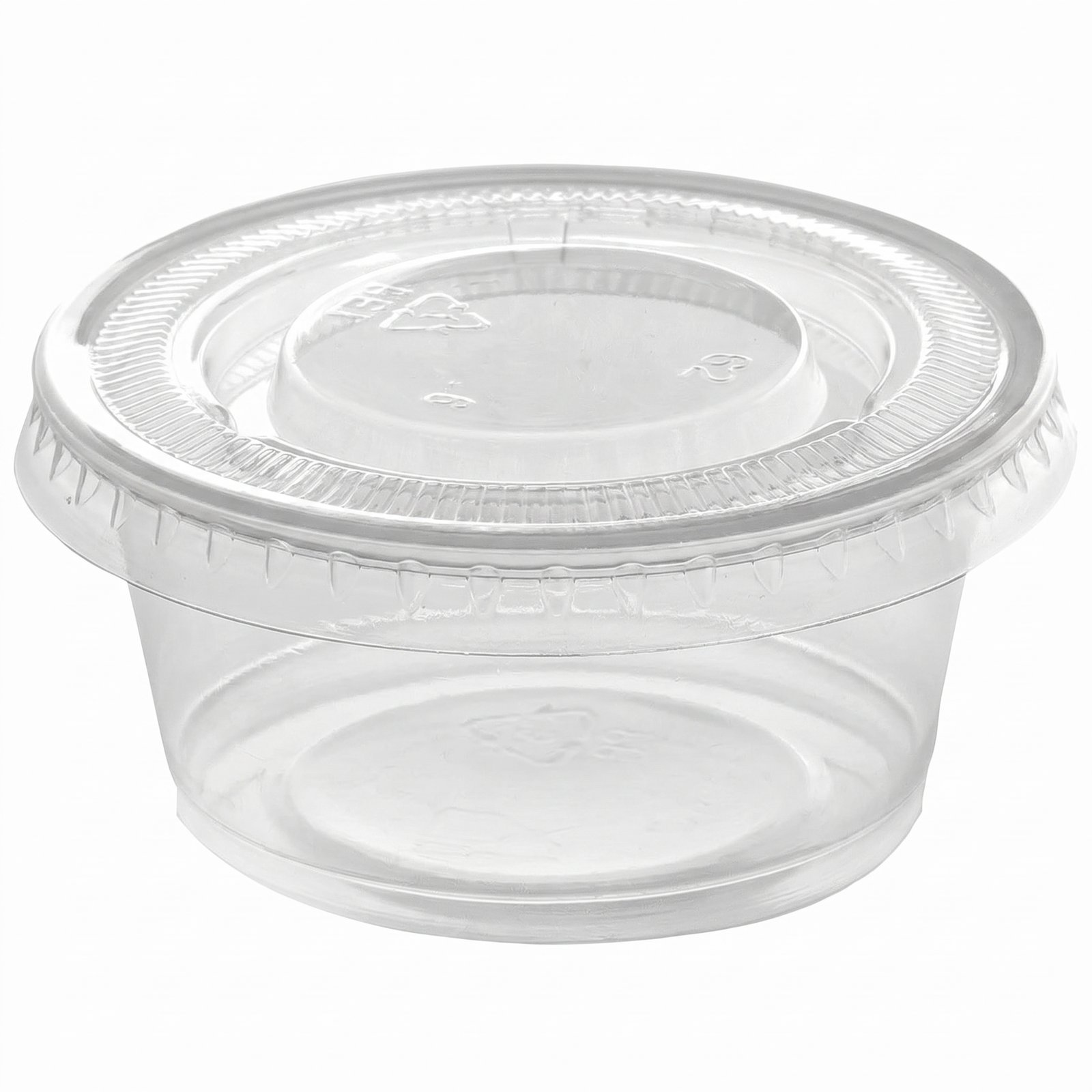 3.25 oz Clear Plastic Portion Cups with Lids 2500 Sets - Leak-Proof Souffle Cups - Commercial Grade - Perfect 