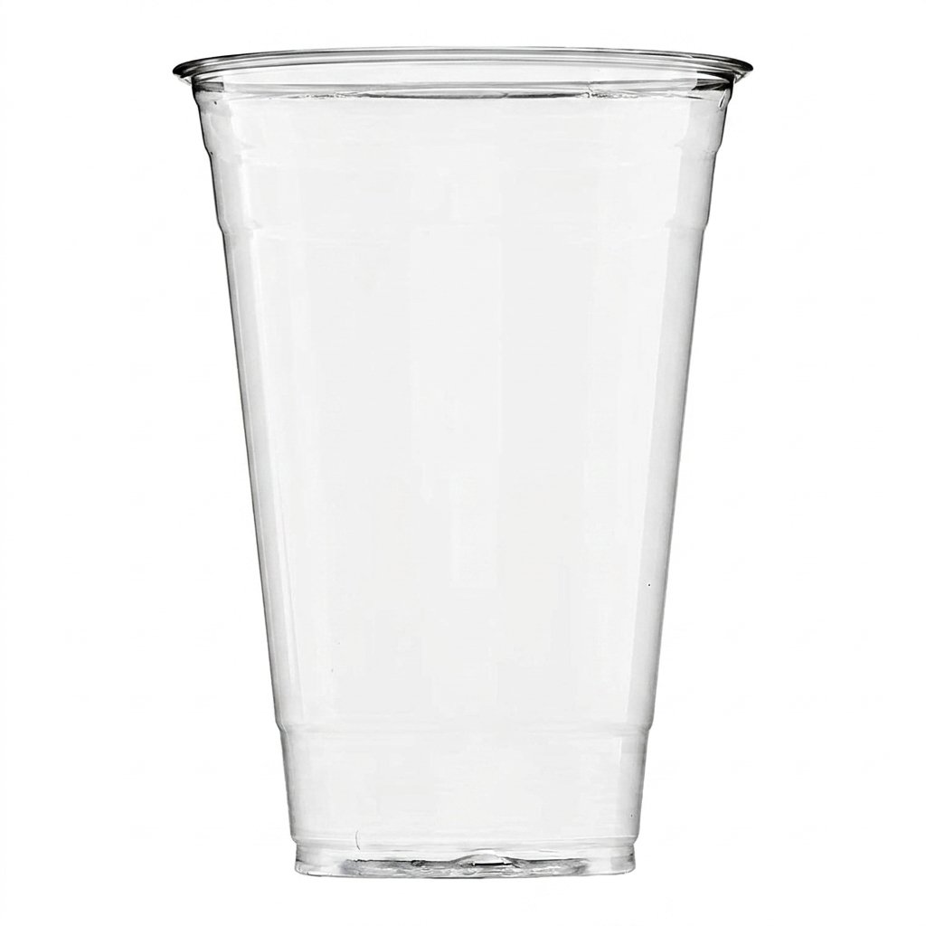 24oz Clear Plastic Cups (600 Count) - Crystal Clear PET - Commercial Grade - Perfect for Restaurants, Bubble T