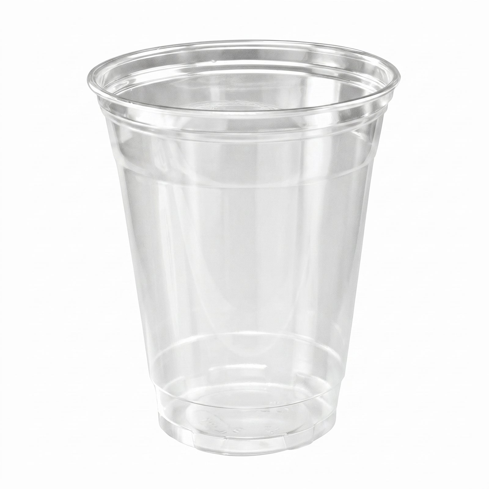 16oz Clear Plastic Cups with Lids (Case of 1000) - Crystal Clear PET - Commercial Grade Disposable Cold Cups -