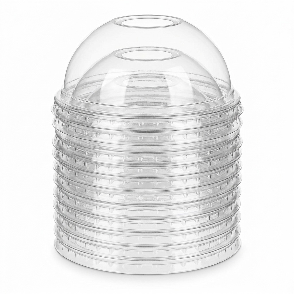 Professional 12oz Crystal Clear PET Plastic Cups (600 Count) - Fits 98mm Lids - Commercial Grade - Restaurants