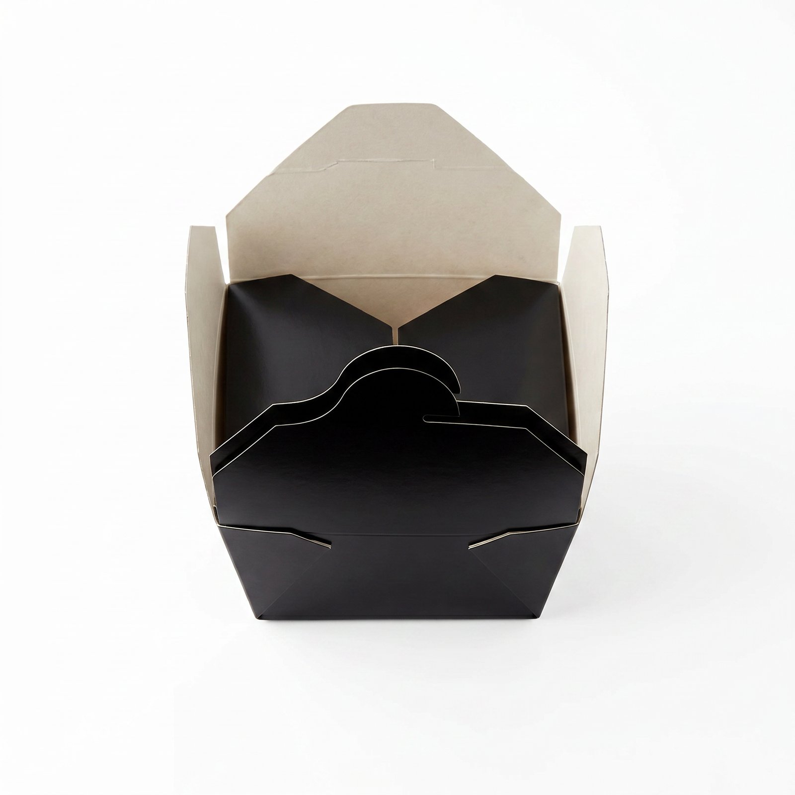 Professional #3 64oz Black Folded Takeout Boxes, 200 Count 7.75x5.5 Inch - Leak Resistant - Commercial Grade -