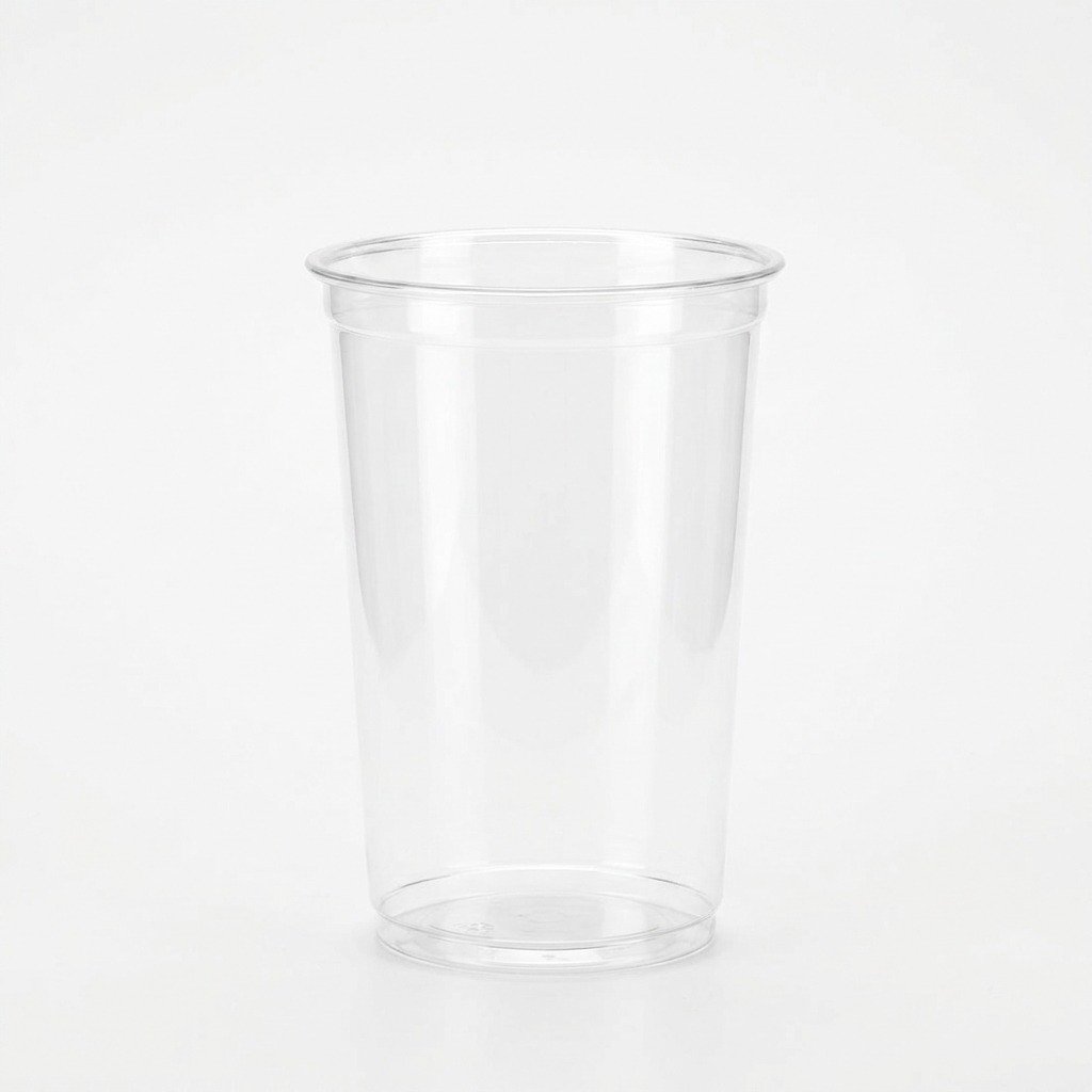12oz Crystal Clear PET Plastic Cups (Case of 1000) - 92mm Lid Compatible - Commercial Grade - Professional Cat