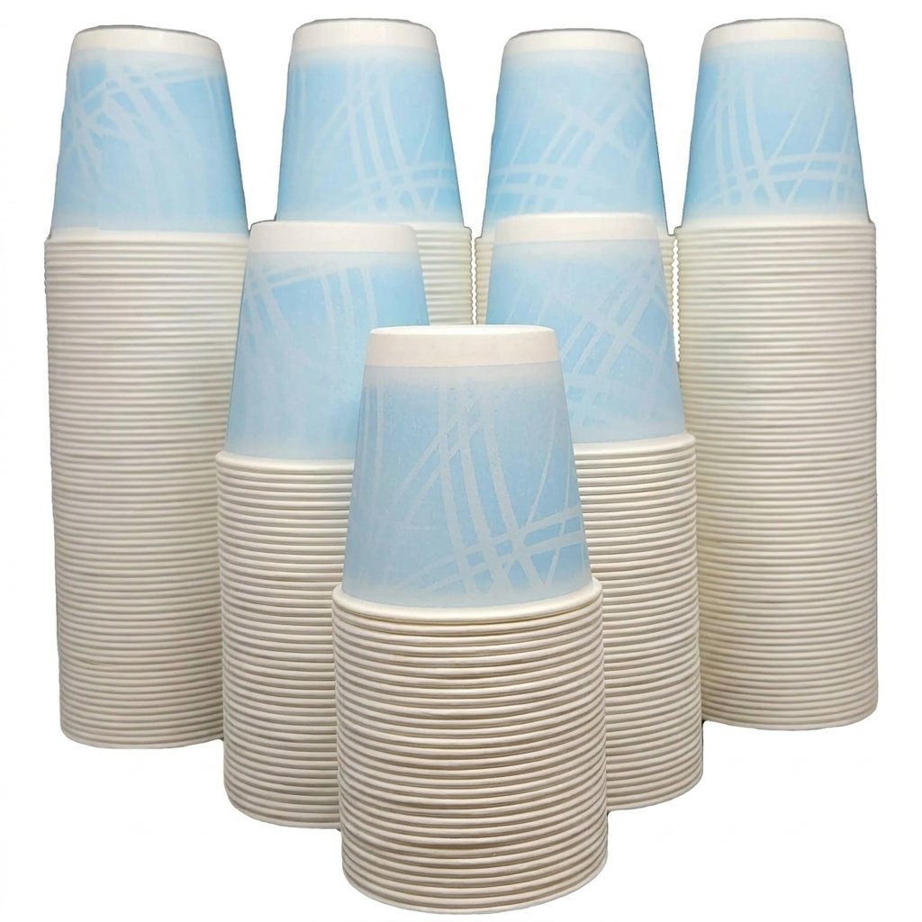3 oz Paper Cups 800 Count - Leak-Resistant Rolled Rim - Commercial Grade - Bathroom Mouthwash Cups, Office Wat
