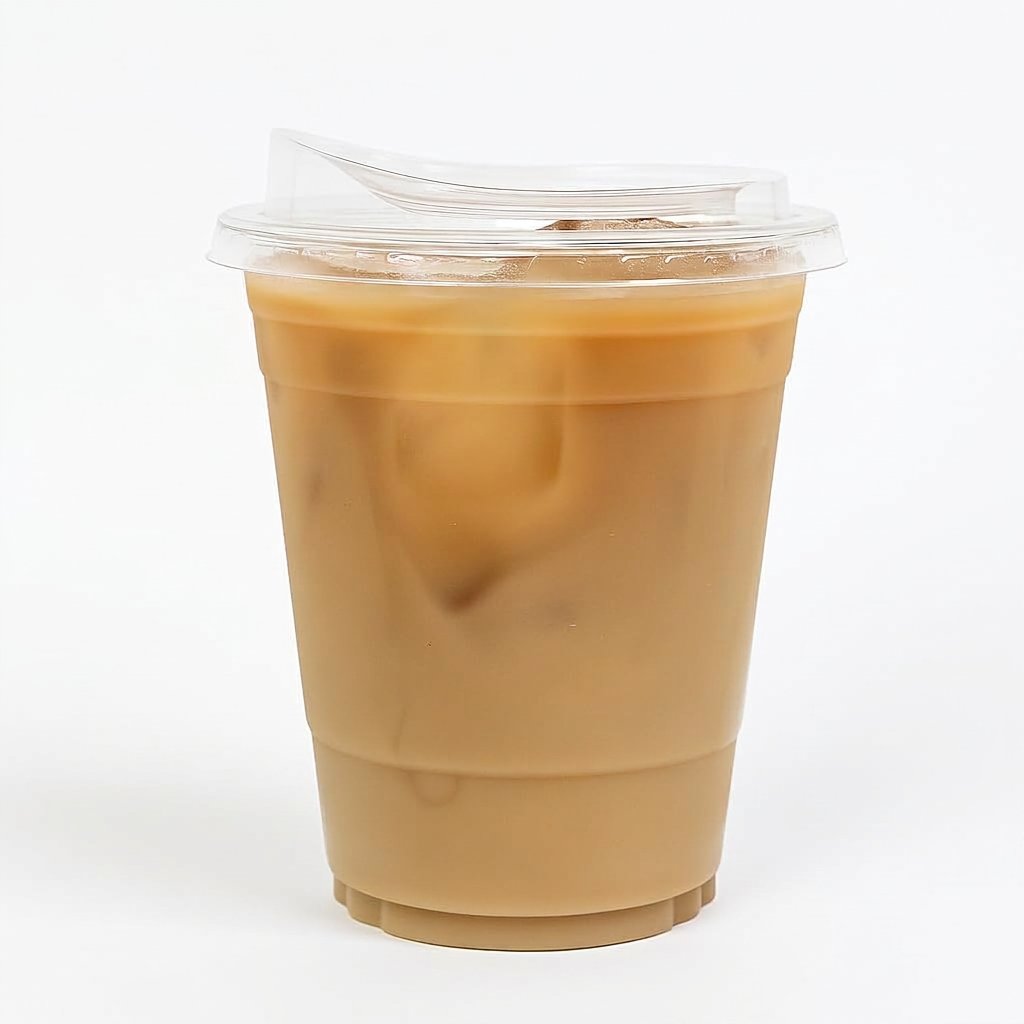 Clear Plastic Cups with Strawless Sip Lids 50 Sets - 20oz Leak-Proof Design - Commercial Grade - Perfect for I