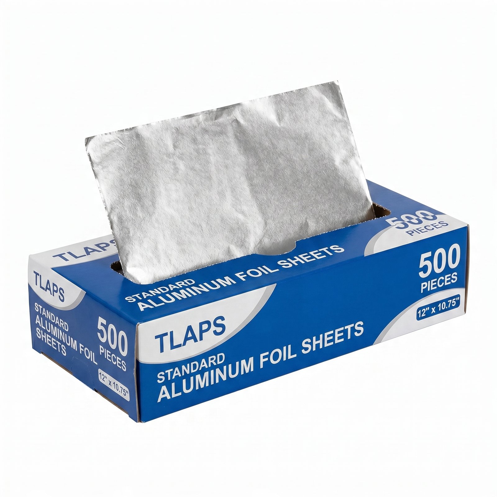 Pre-Cut Aluminum Foil Sheets 12x10.75 Pop-Up Dispenser Box - Commercial Grade Heavy Duty - Restaurant Kitchen 