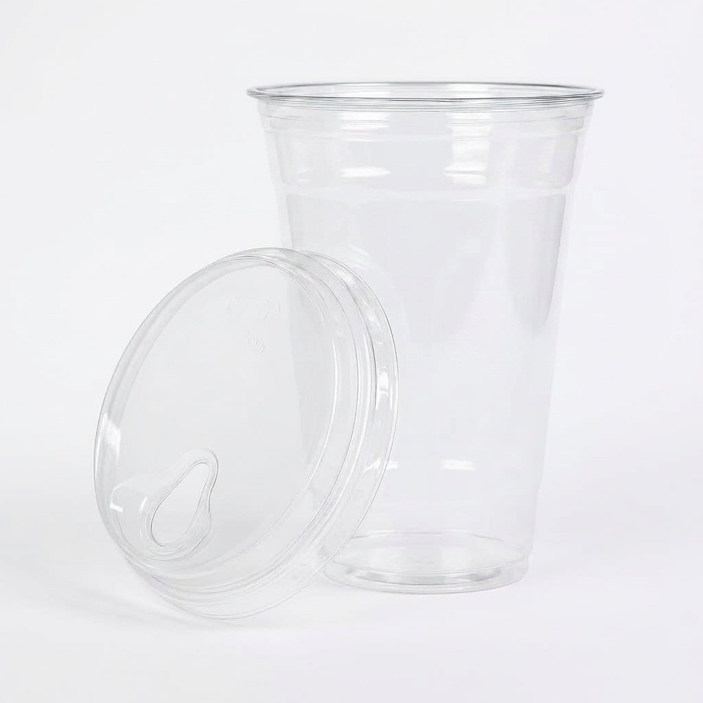 50-Count 16 ounces Plastic Cups, BPA-Free, Clear - TLAPS Bulk Pack
