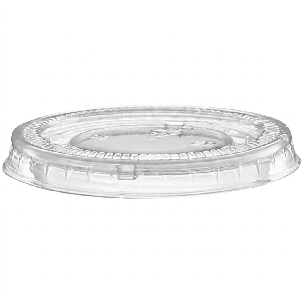 Disposable Clear Lids for Portion Cups 2500 Pack - Universal Fit 1oz-5.5oz - Commercial Grade Restaurant Quali