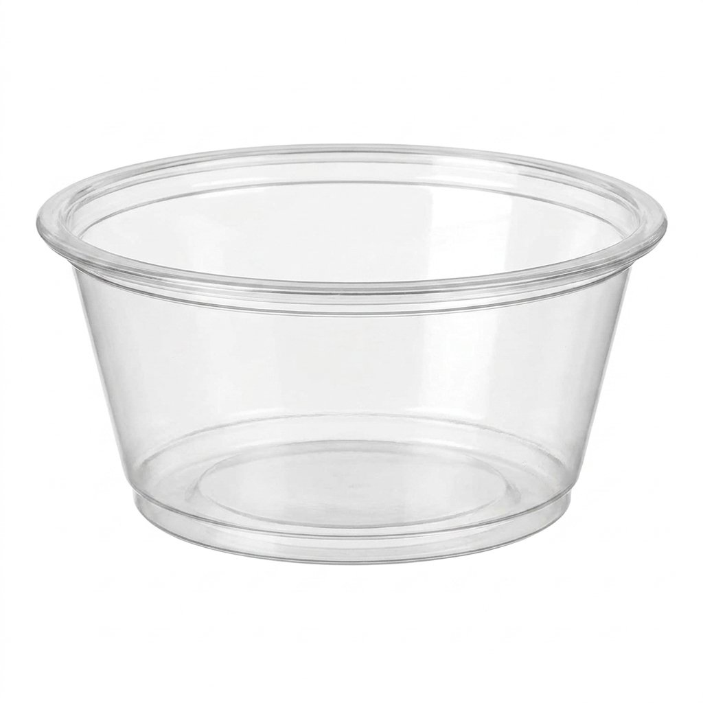 1 oz Portion Cups 2500 Count - Crystal Clear Plastic Condiment Containers - Commercial Grade - Perfect for Sau