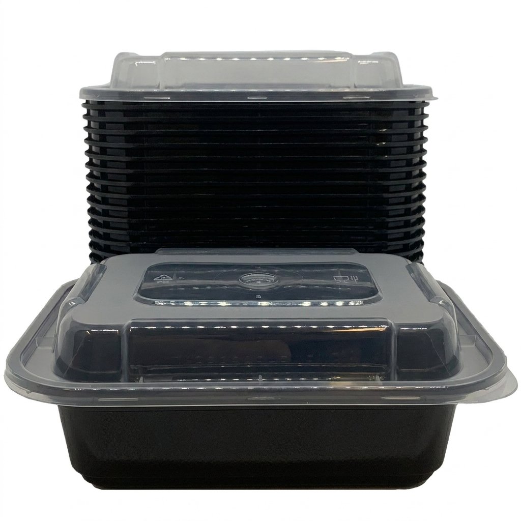 12oz Meal Prep Containers 150 Count - Microwave Safe Small Portion Control Bowls - Commercial Grade PP Plastic