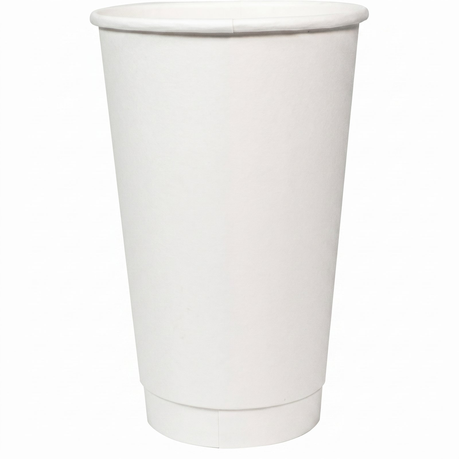 16 oz White Double Wall Insulated Coffee Cups [500 Count] - Leak Proof Disposable To Go Cups - Commercial Grad