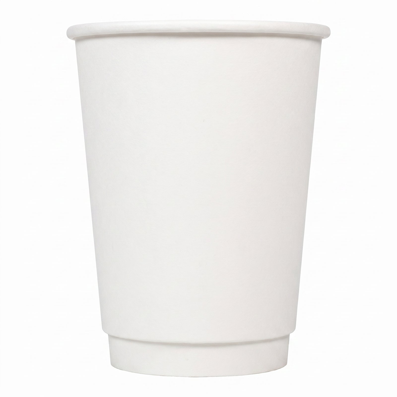 White Double Wall Insulated Coffee Cups 12 oz [500 Count] - Leak Resistant Disposable Hot Cups - Commercial Gr