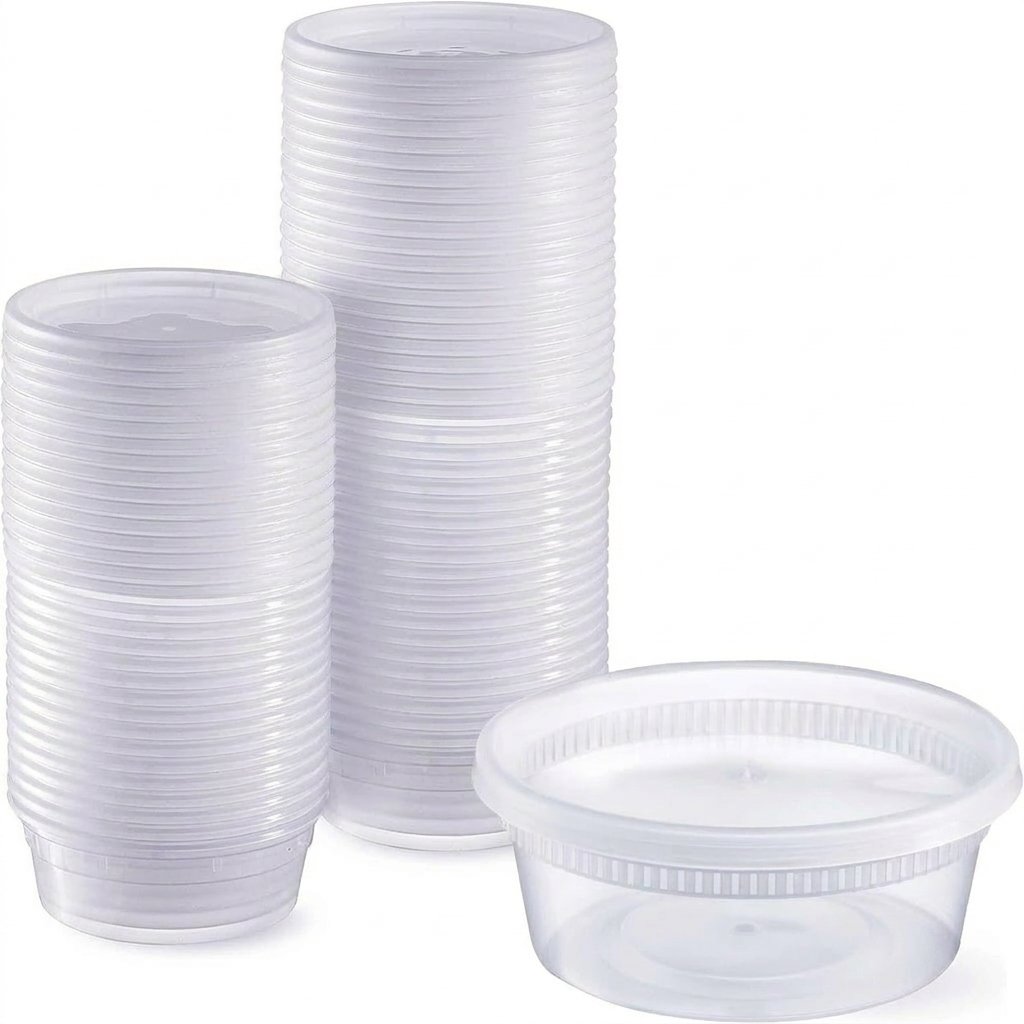 24oz Deli Containers with Lids 240 Pack - Leak-Resistant Secure Fit - Commercial Grade - Restaurant Meal Prep 