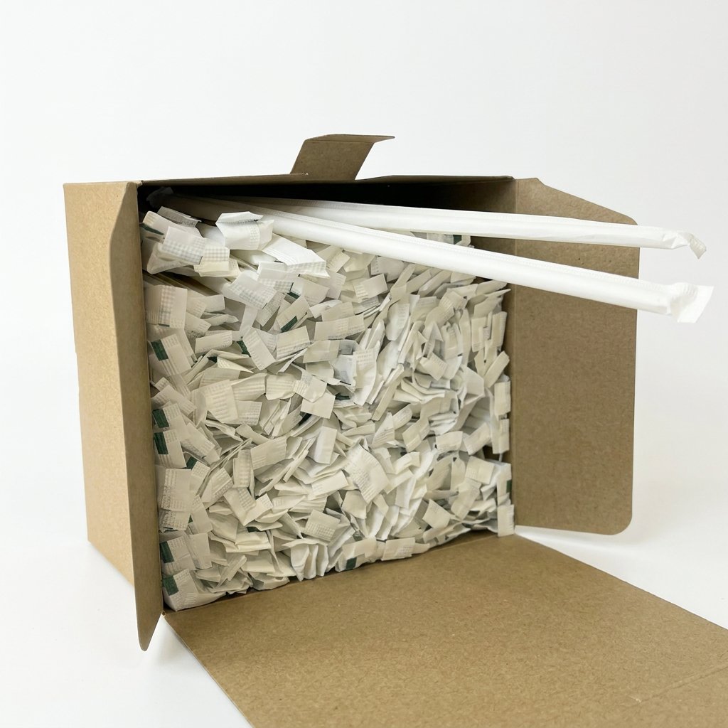 250-Count 10.25 inch PHA Straws, Disposable, White - TLAPS Commercial Grade Bulk Pack