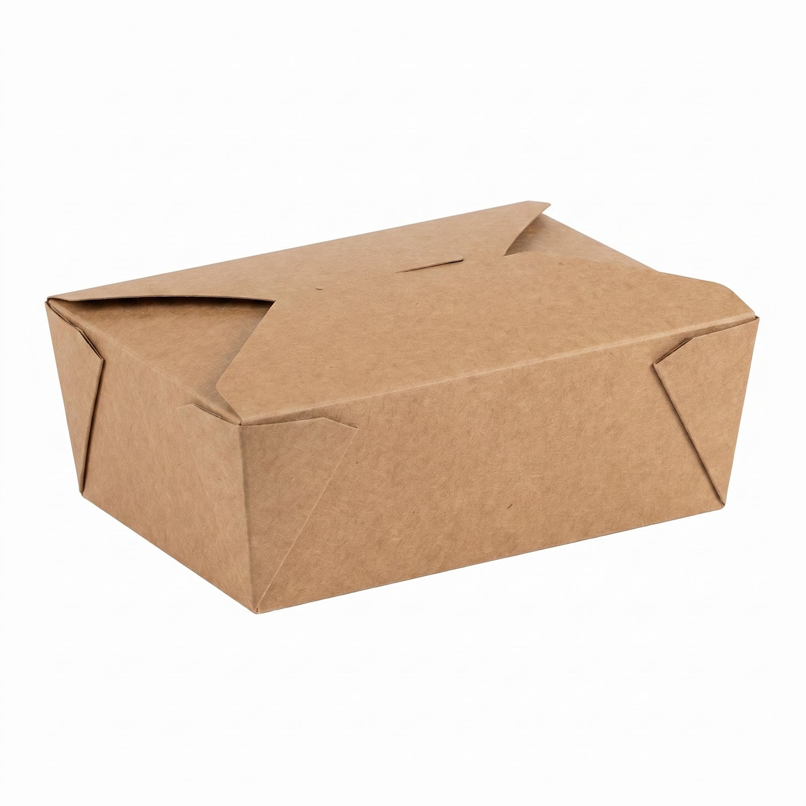 Kraft Paper Food Containers 60 Oz, 2 Compartment - Leak Resistant & Grease Proof - Commercial Grade - Restaura