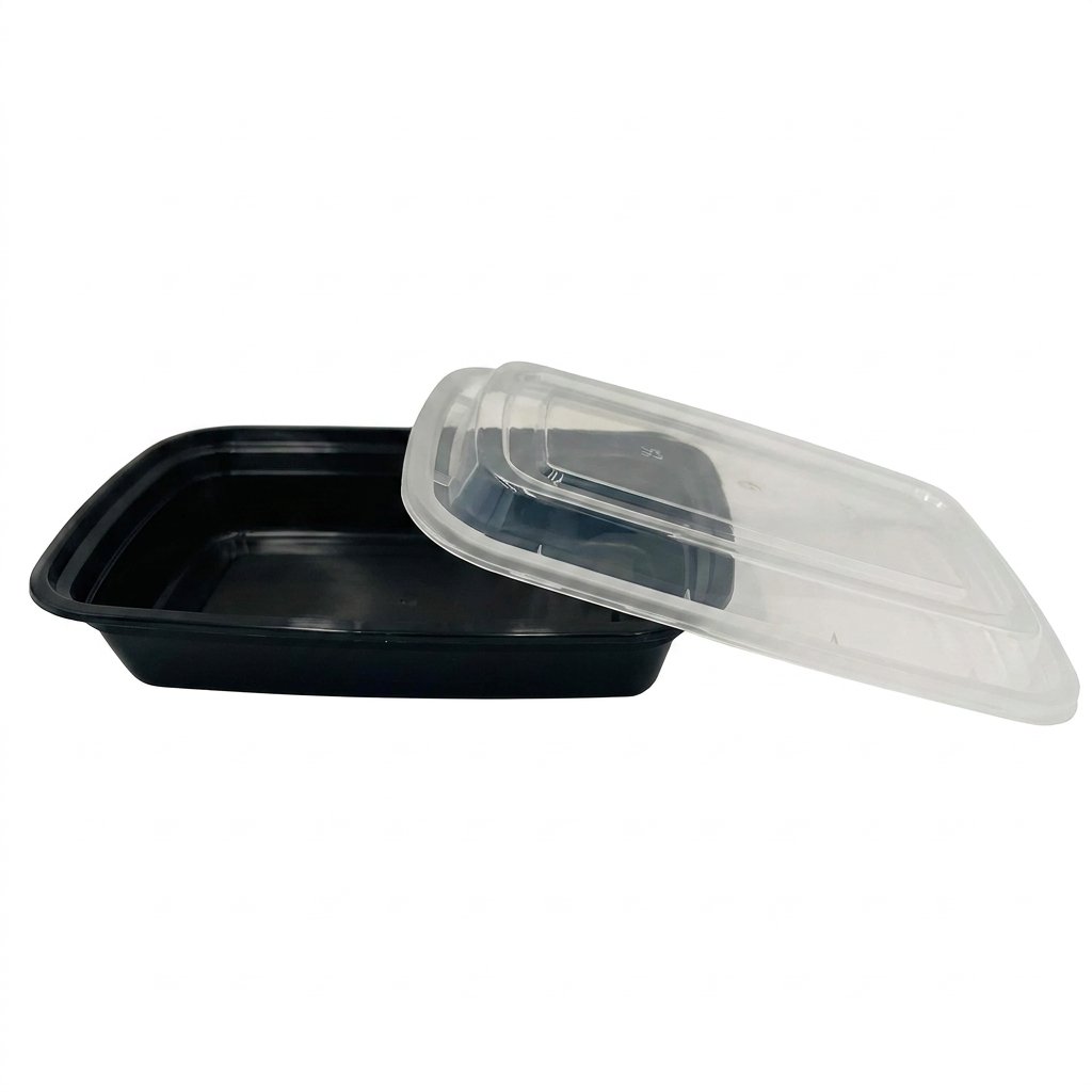 16oz Food Prep Containers 150 Pack - Rectangular Meal Prep with Lids - Commercial Grade - Restaurant Quality P