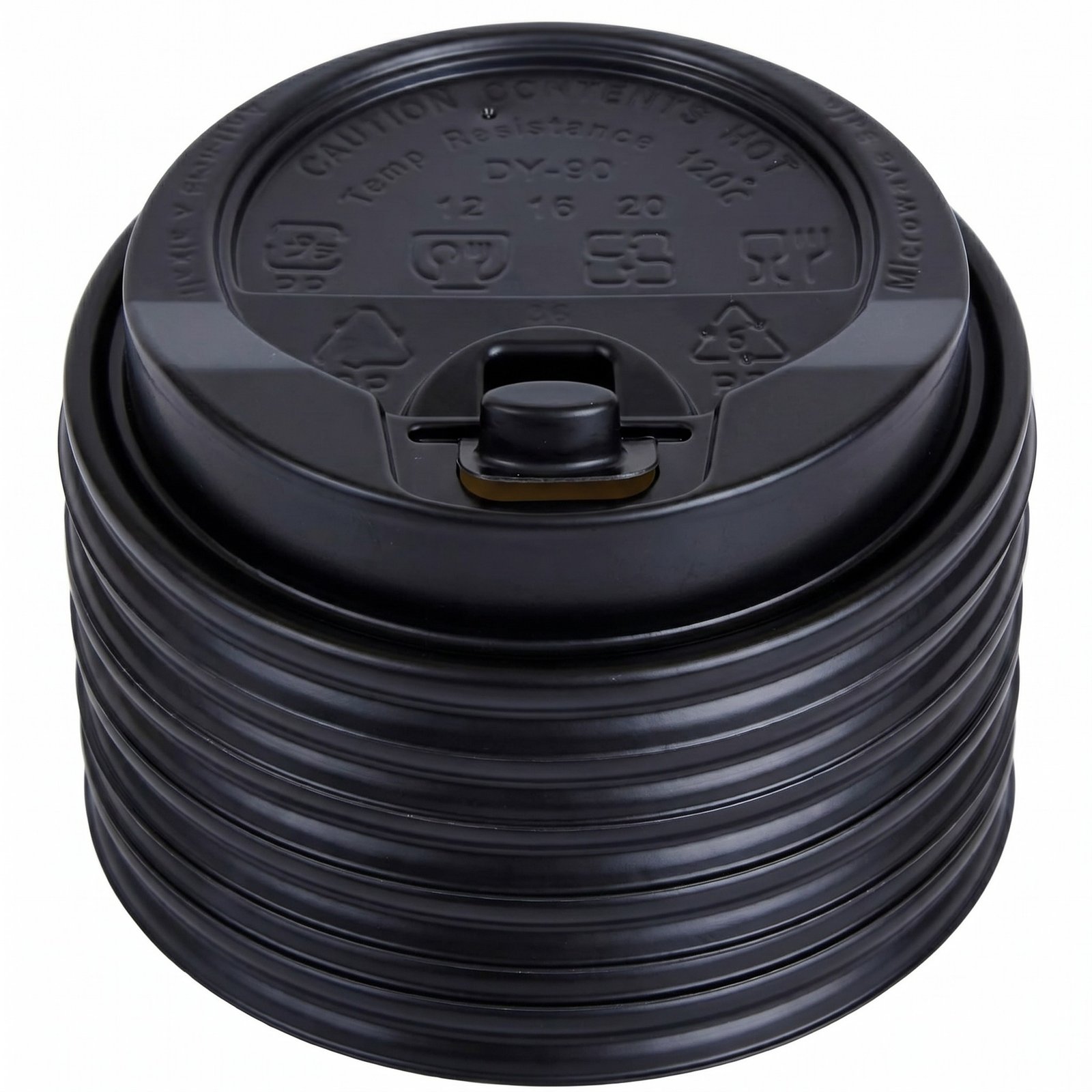 Coffee Cup Lids 1000 Pack - Disposable Plastic Lids for 10-24oz Hot & Cold Cups - Commercial Grade Leak-Resist