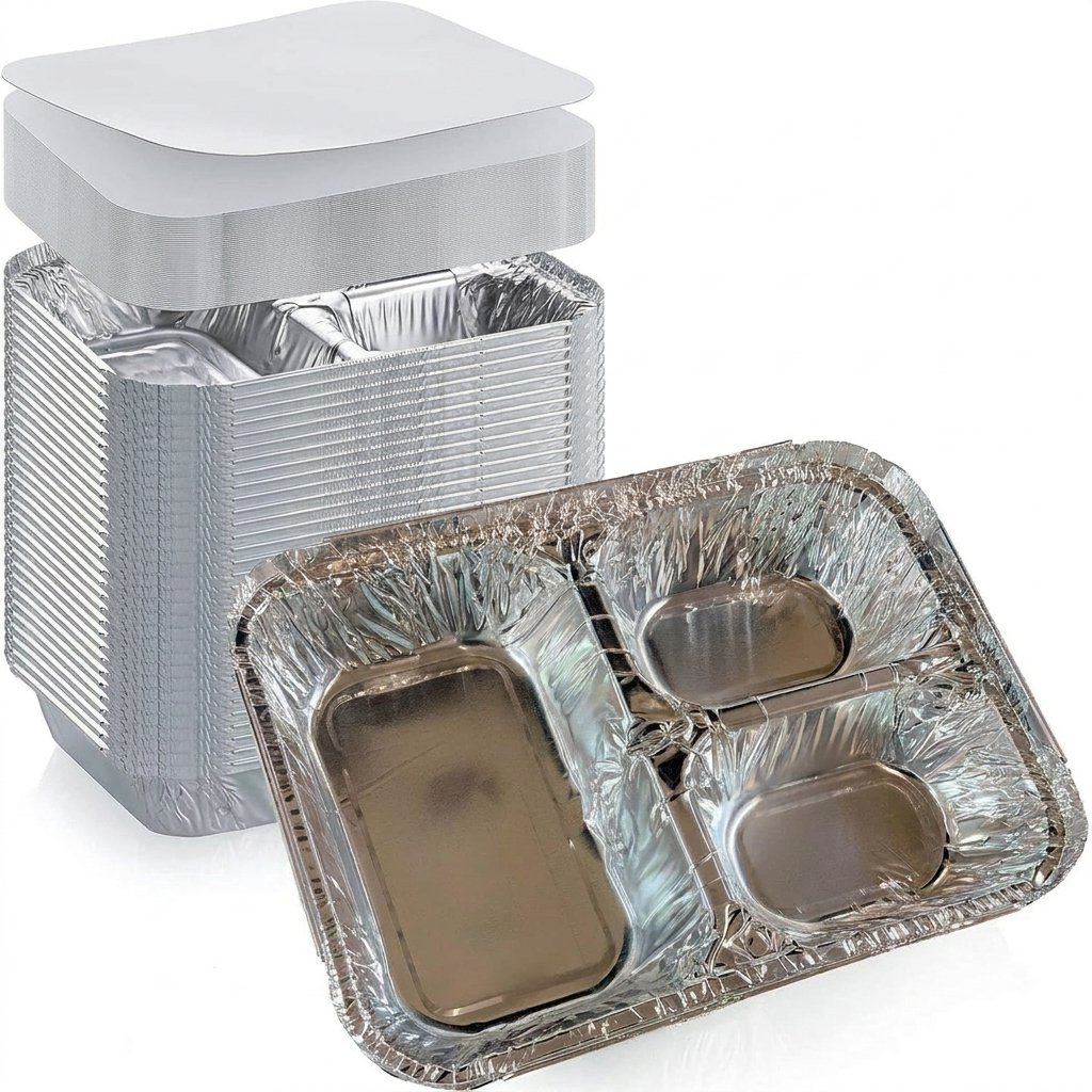 Aluminum Foil Pans | 125 Pack | TLAPS Commercial for Catering Banquets Restaurants & Buffet Service