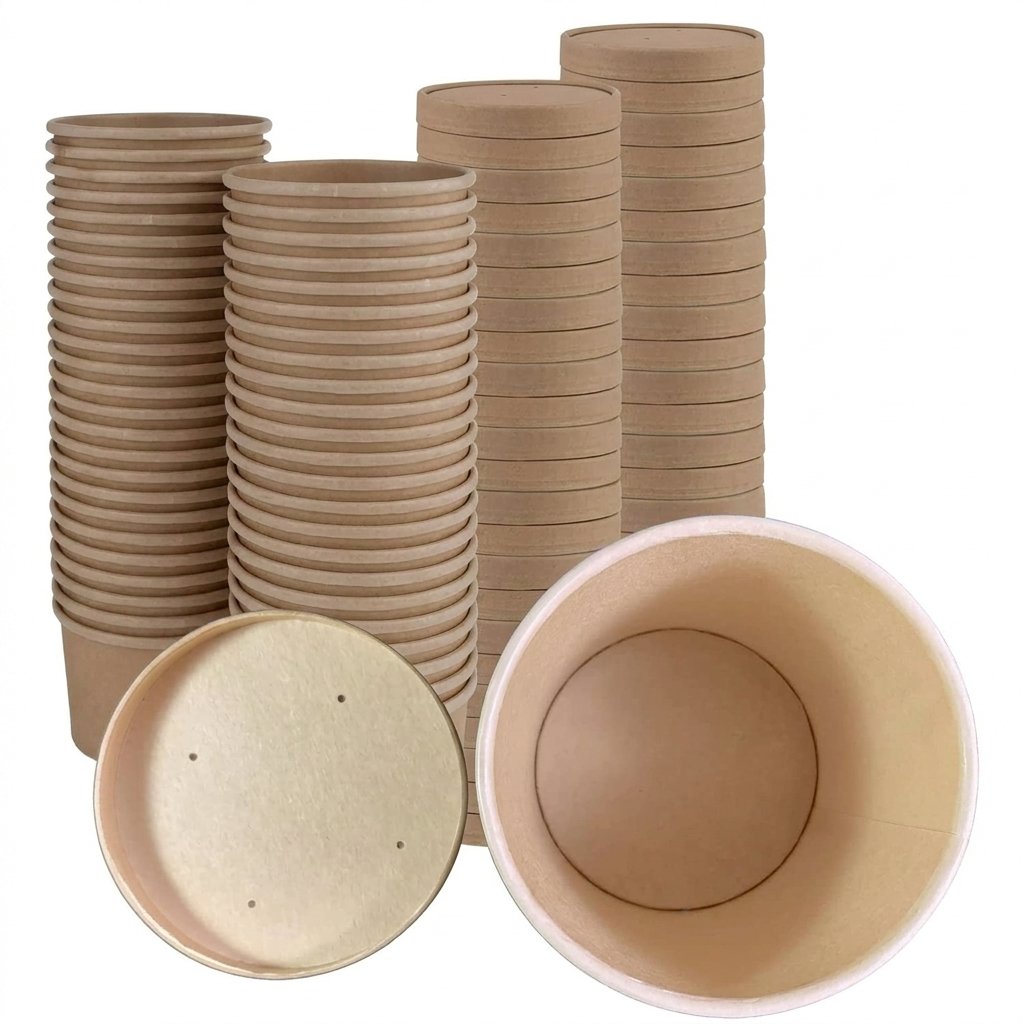 12 oz Paper Bowls | 25 Pack | TLAPS Commercial for Soup Salad Cereal Restaurants & Catering